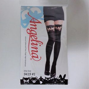 Angelina Animal Patterned Faux Thigh High Pantyhos